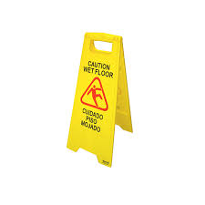 Cartel De Precaución "Piso Mojado"